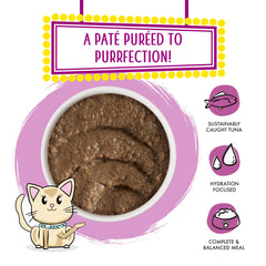 Weruva Tic Tac Whoa pate sin granos, opción limpia para gatos exigentes.
