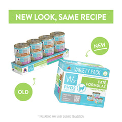 Weruva Wx Phos Focused Paté: variedad de latas, proteína de alta biodisponibilidad para digestión