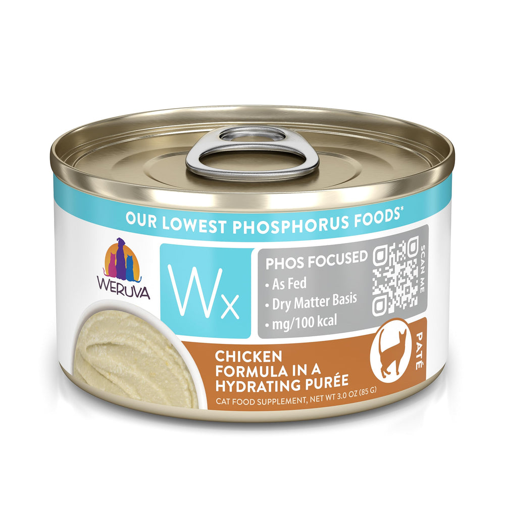 Weruva Wx Phos Focused puré de pollo, hidratación para gatos