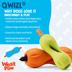 WEST PAW Qwizl, dispensador de premios, aroma que motiva la exploración.