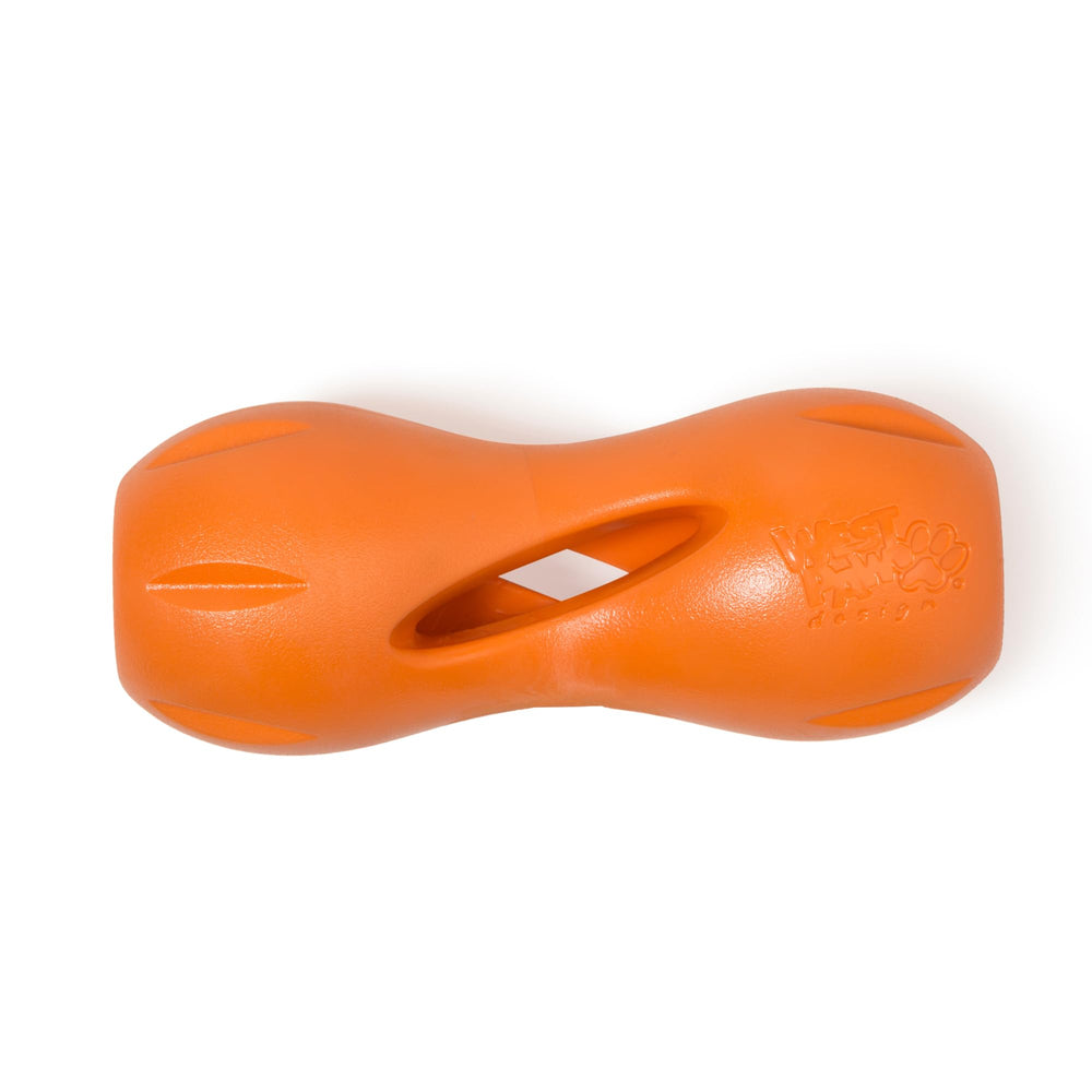 West Paw Qwizl, juguete perro Zogoflex duradero para juego independiente.