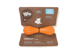 WEST PAW Zogoflex Hurley, hueso mordedor naranja, ideal para masticadores intensos y juego al aire libre.