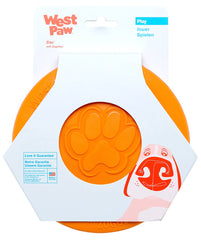 West Paw Zogoflex Zisc frisbee de 6,5 pulgadas brillantes, ideal para lanzamiento