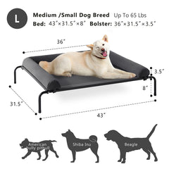 Western Home Cama para perros; limpieza rápida y sencilla.