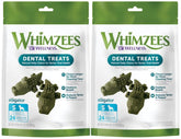 Whimzees Alligator masticable dental en paquete de 2 para favorecer la higiene bucal.