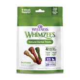 Whimzees palito dental extrapequeño para dientes pequeños y aliento fresco.