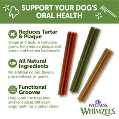 Whimzees Wellness Stix: dientes limpios durante la masticación