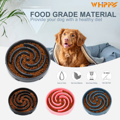 Bol WHIPPY slow feed grand format, adapté pour chiens de grande taille.