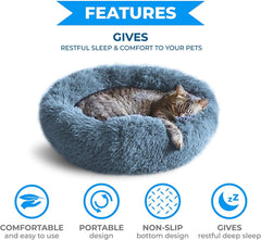 Whiskers & Friends cama perro pequeño ortopédica para descanso profundo.