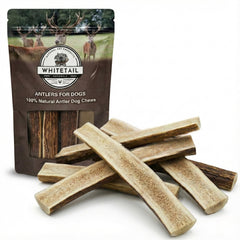 WhiteTail Naturals cuernos elk corte-parte para masticación segura y duradera.
