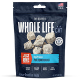 Golosinas de pavo liofilizado Whole Life para gatos, bocaditos crujientes