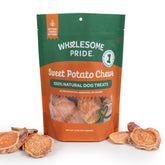 Wholesome Pride masticables batata dulce 227 g: snack duro para perros que aman masticar