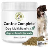 Wholistic Pet Organics Canine Complete, bote: suplemento diario para perros, apoyo nutricional.