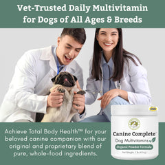 Wholistic Pet Organics Canine Complete mezcla para dietas caseras mejora nutrición diaria.