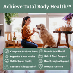 Wholistic Pet Organics Canine Complete, piel y pelaje saludables gracias al colágeno de pescado