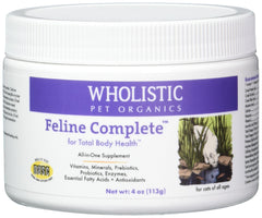 Wholistic Pet Organics Feline Complete, pelaje sano gracias a la nutrición para piel robusta.