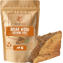 Wildfang Briar Wood: raíz masticable en primer plano para perros pequeños