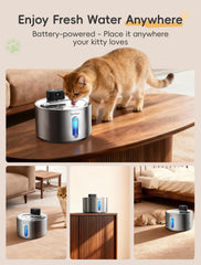 Wilkiee bebedero 4L para dos gatos mantiene agua fresca todo el dia