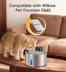 Wilkiee filtración de 6 capas para agua más limpia y sabrosa para tu mascota