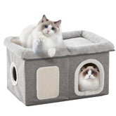 Cama WINDRACING para gatos interior amplia, descanso privado y cómodo.