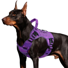 Arnés táctico WINGOIN para perro grande con asa para control cercano.