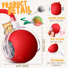 WinnerWhy bola-gato-interactiva-3-colores: variedad de colores para atraer al gato