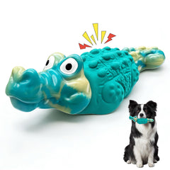 WinTour Juguete para perro grande en forma de cocodrilo, resistente para mordedores agresivos.