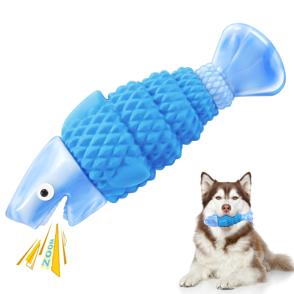 WinTour juguete tiburón-resistente, mordedor ideal para perros grandes y masticadores agresivos.