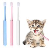 Cepillo dental 360° de WJIAAA para mascotas, limpieza completa suave.