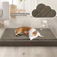 WNPETHOME cama ortopédica XL con funda lavable y cierre lateral para limpieza.