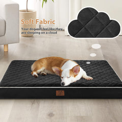 Cama con acolchado de múltiples agujas para soporte y alivio de presión.