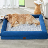 Cama para perro WNPETHOME XL de velvet suave para descanso cómodo.
