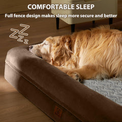 Cama WNPETHOME XXL con almohadas-bolster para mayor seguridad y apoyo nocturno