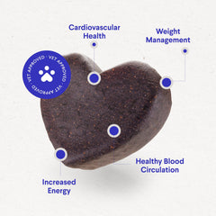 Wonder Paws Cardio Chews sabor tocino, premio sabroso para perros.