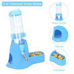 Wontee base dispensador hamsters, funciona como contenedor de alimento adicional.