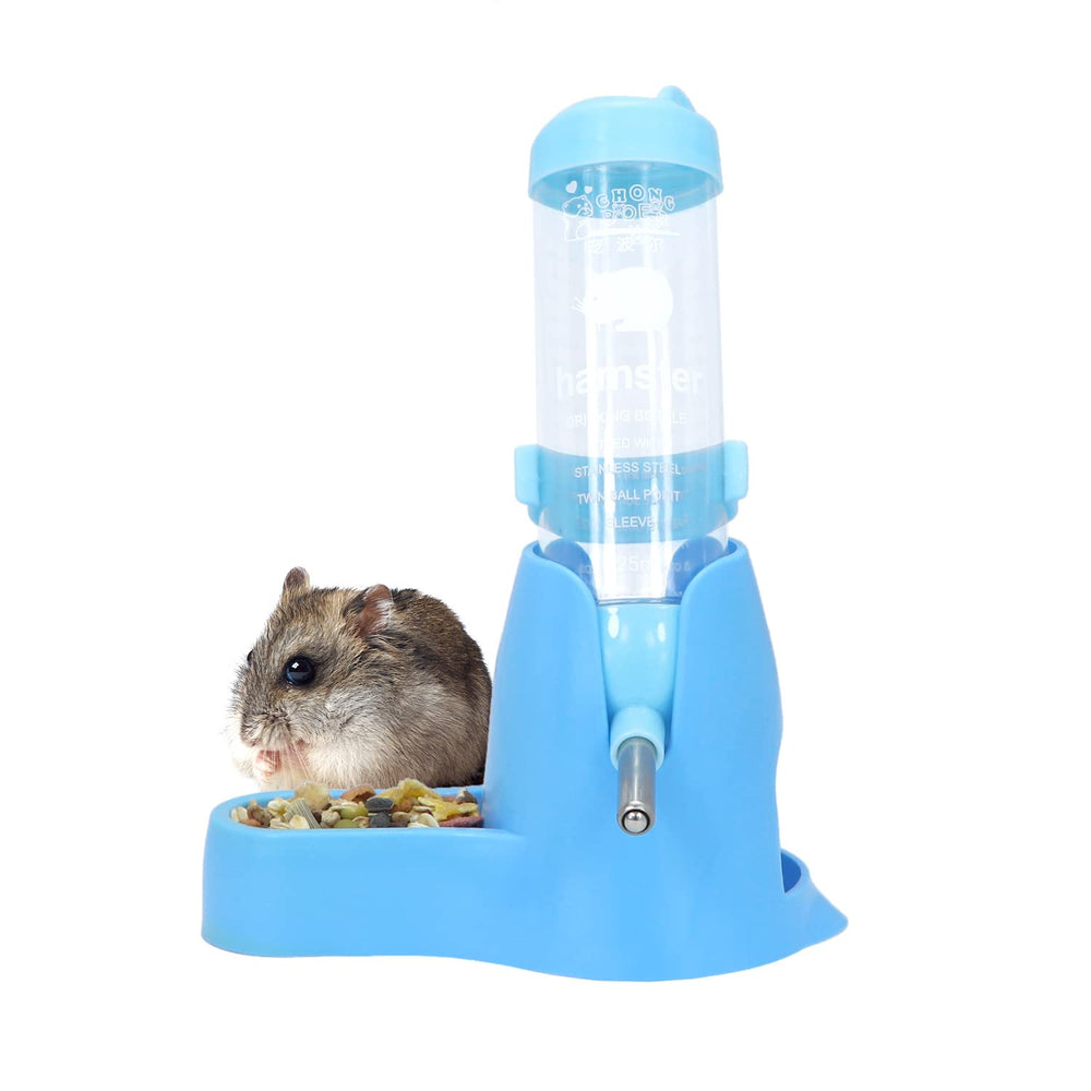 Wontee bebedero colgante 125ml azul, facilita el acceso al agua para el hamster.
