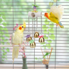 Wontee campanas de metal seguras para aves resistentes a mordidas