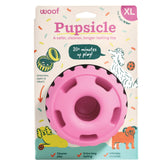 Juguete interactivo WOOF Party Pupsicle para perros, entretenimiento prolongado.