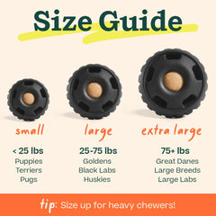 Power Chewer Pupsicle de WOOF, apertura y relleno fáciles para diversión rápida.
