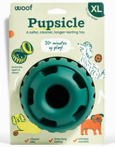 WOOF Pupsicle, bola interactiva grande para perros XL, entretenimiento duradero.
