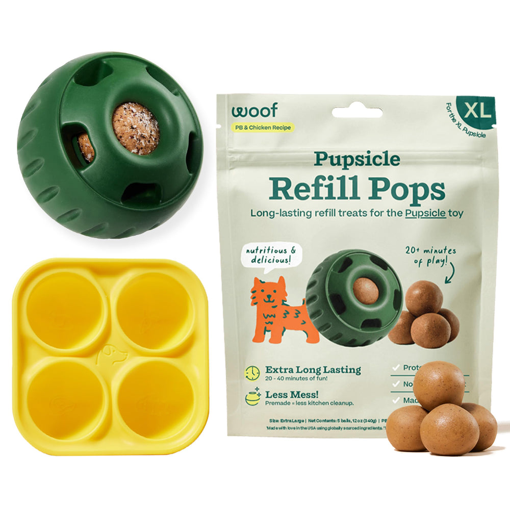 WOOF Pupsicle: juguete-interactivo para perros XL combate el aburrimiento