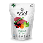 WOOF Wild Goat, bolsa de comida deshidratada para perros, alta proteína.