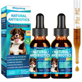Woyamay antibióticos para perros: doble pack de envases, alivio de alergias.