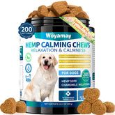 Gomitas calmantes Woyamay para perros, paquete de 200, apoyo a la ansiedad diaria.