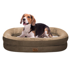 Cama WOZOKE para perros grandes con soporte ortopédico cómodo.