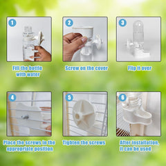 Material plástico no tóxico WQY GroceryShop, seguro para mascotas y fácil de limpiar.