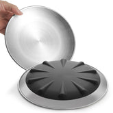 Plato WROSWT de acero inoxidable 304 para gatos, duradero y seguro para las comidas.