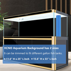 XCNO fondo de acuario doble cara azul profundo 11-6x25: crea sensación de profundidad marina.