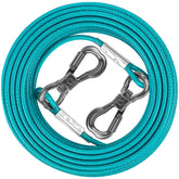XiaZ cable para perro de 8 pies en teal, seguridad para patios pequeños