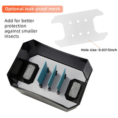 XIGETRAIL diseño de ventilación que mantiene aire adecuado para insectos.